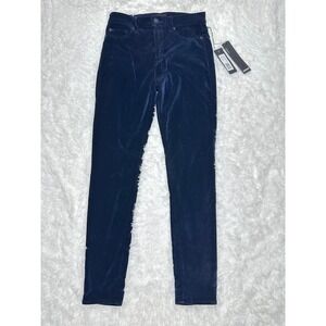 Hudson Barbara Womens Velvet Skinny Fit Jeans, Dark Blue, size‎ 27 NWT!